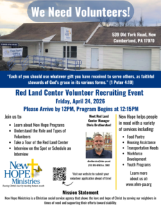 Red Land Volunteer Campaign April